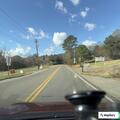 Tree partially blocking road near Del Rio