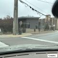 Woman having breathing difficulty at public library