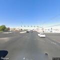 Truck with flat tires and leaning load stops on highway