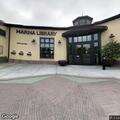 Person slumped in vehicle at Marina Library