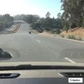 Erratic white van on Highway 1 near Freedom
