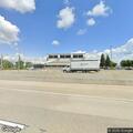 Commercial fire alarm at highway inspection scales
