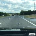 Single-car crash into median ditch on Wards Road