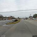 Utility hazard blocking northbound traffic lane