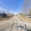 Downed electric line on roadway at Mosher and Main