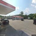 Abandoned car after deer crash near Newport store