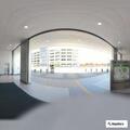 Woman in 40s with back pain in parking structure