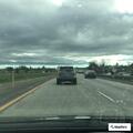 Livestock truck on fire on northbound Highway 99