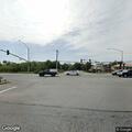 Traffic lights flashing red at major highway junction