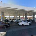 Hit-and-run vehicle stops at Hacienda gas station