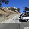 Graffiti vandalism in progress at Ellsworth Street