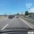 Vehicles blocking entrances at Beckley plaza