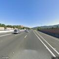 Wood debris blocking lane on southbound 680