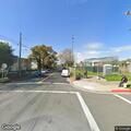Water main flushing causes street water flow