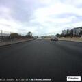Construction debris blocking lane on I-580
