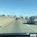 Reckless white sedan tailgating on I-80