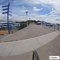 Person with pain at ferry dock in Larkspur