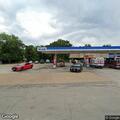 Man with severe chest pain at gas station