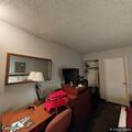 Person with difficulty breathing at hotel room