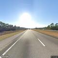 Trash can blocking lane on I-10 eastbound bridge