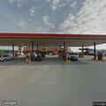 Disabled car blocking highway near truck stops