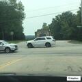 Elderly woman with chest pains in black Nissan Rogue