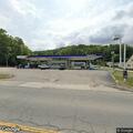 Traffic stop at gas station in Wayne