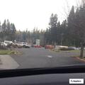 Hit-and-run damage at Big Trees Market parking lot