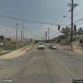 Broken utility pole not blocking traffic