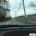 Overturned vehicle on Main Street in Willards