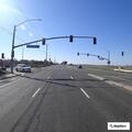 Blue SUV stopped on right shoulder of US-50