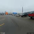 Fuel leak from semi at grocery pickup entrance