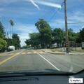 Green vehicle swerving at high speed on Highway 101