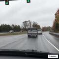 Disabled truck blocking left turn lane at Ox Road