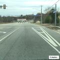 Trash bag blocking lanes on South Van Dorn Street