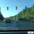 Construction cones blocking lanes on Fairfax County Pkwy