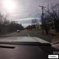 Stalled car blocking left lane near Crescent Drive