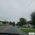 Sand blocking road at North Old Road and Johnson Road