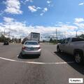 Elderly man walking in roadway at Route 29