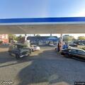Hit-and-run motorcycle crash at gas station