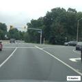 Traffic sign obstructing Fairfax County Parkway lane