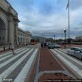 Person experiencing abdominal pain at Union Station