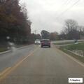 Driver reported weaving after buying alcohol