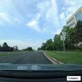 Traffic stop on gray sedan at Van Buren and Worldgate
