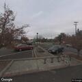 Man drinking alcohol outside Lakeport library