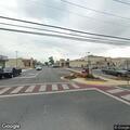 Vehicle knocks down stop sign at intersection