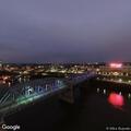 Person fallen on Purple People Bridge in Newport