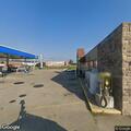Officer conducts traffic stop at gas station