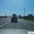 Reckless driver in black car on Colerain Avenue
