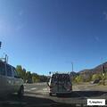 Traffic stop on gray Ford Edge in Basalt